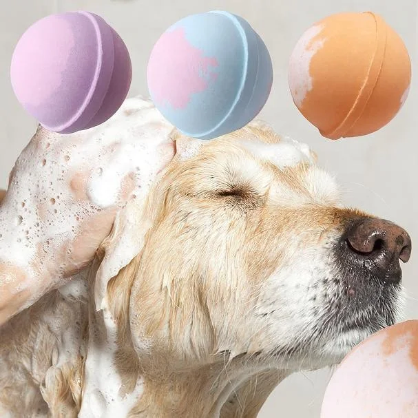New pet bath ball cat and dog cleaning beauty spa bath bubble explosion bath salt ball manufacturers wholesale Pet Products Care