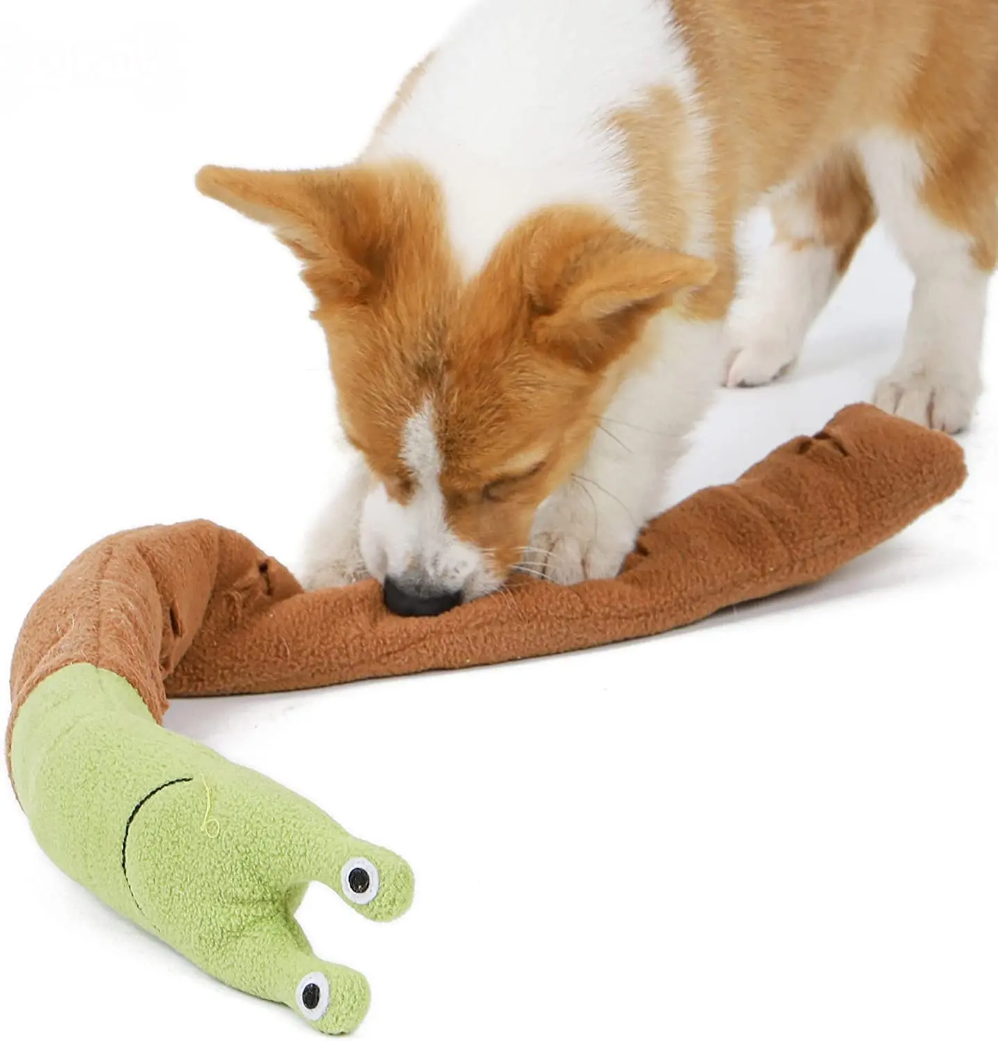 Cute Snail Soft Interactive Puzzle Pet Dog Toys Food Dispenser Snuffling Pet Mat for Training Playing Pet Dog