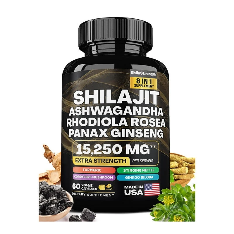 OEM Shilajit капсула с собственной торговой маркой травяные добавки Ashwagandha капсулы