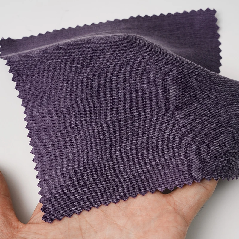 Stock lot 140cm width durable smooth breathable women clothing shirt plain dyed multi color 60% cupro 40% rayon fabric