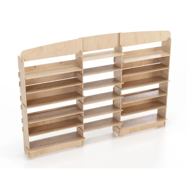 Clothing Display Rack Adjustable Shelves 290m Custom Logo Wooden Flooring Display For Retail Shops