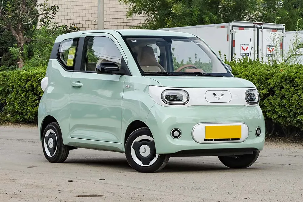 Wuling hongguang mini ev car 3-дверный 4-местный хэтчбек небольшой электромобиль wuling