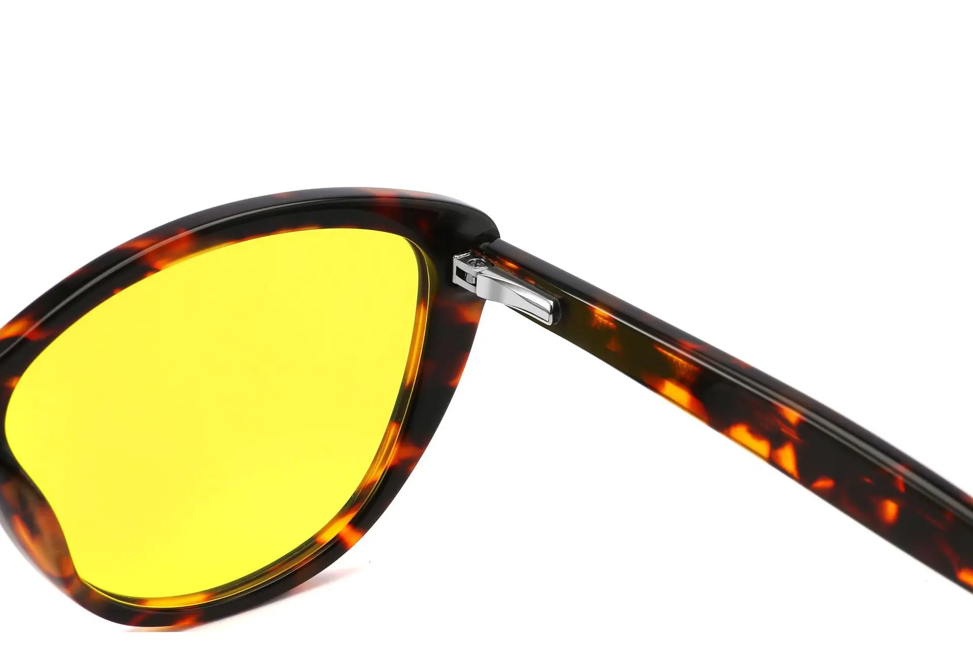 High quality Acetate frame orange red 99% Anti ray computer glasses Cat eye blue light blocking glasses for women