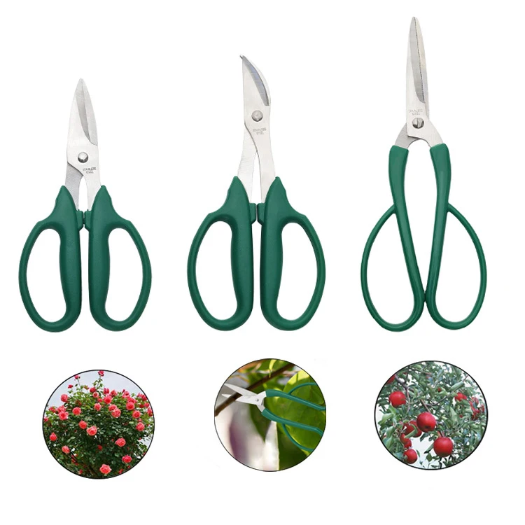 Wholesale Professional 3-Piece Garden Pruner Set Bonsai Scissors Graft Scissors Pruning Shears