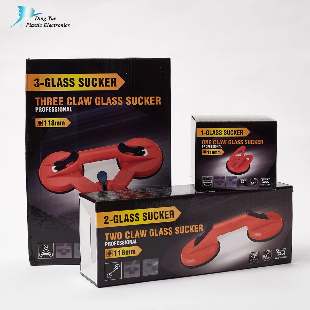 pneumatic vacuum glass mini silicone three claw tiles vacuum suction cup hook holder glasses mount vacuum for glass