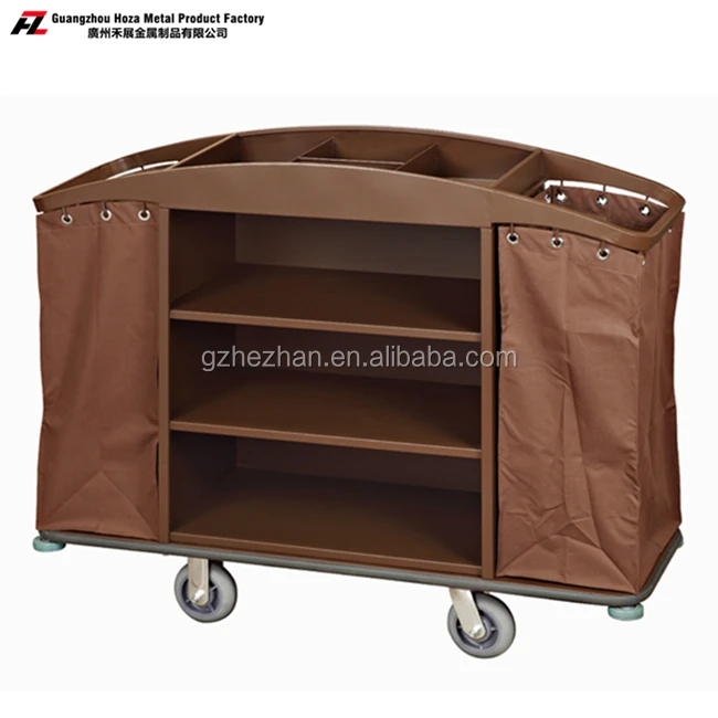 
Practical Design Hotel Hospital Housekeeping Cleaning Cart Linen Trolley 