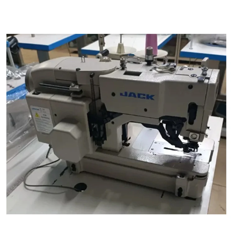 Used Buttonhole overlock 5 threads industrial sewing machine jack table with low price