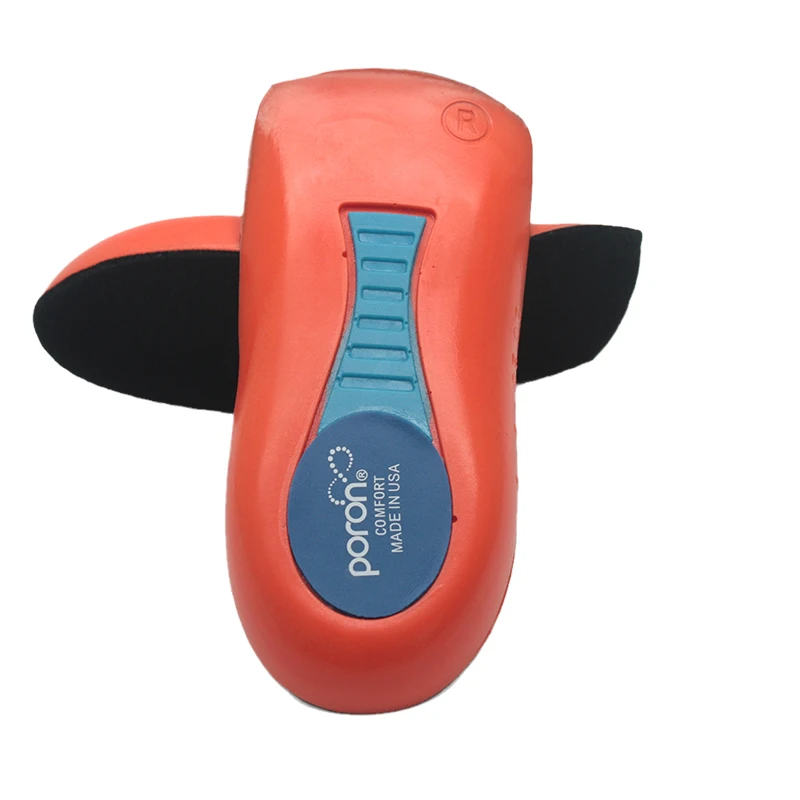 PORON comfortable sweat-absorbing arch 3/4 running sports shock-absorbing heel insole