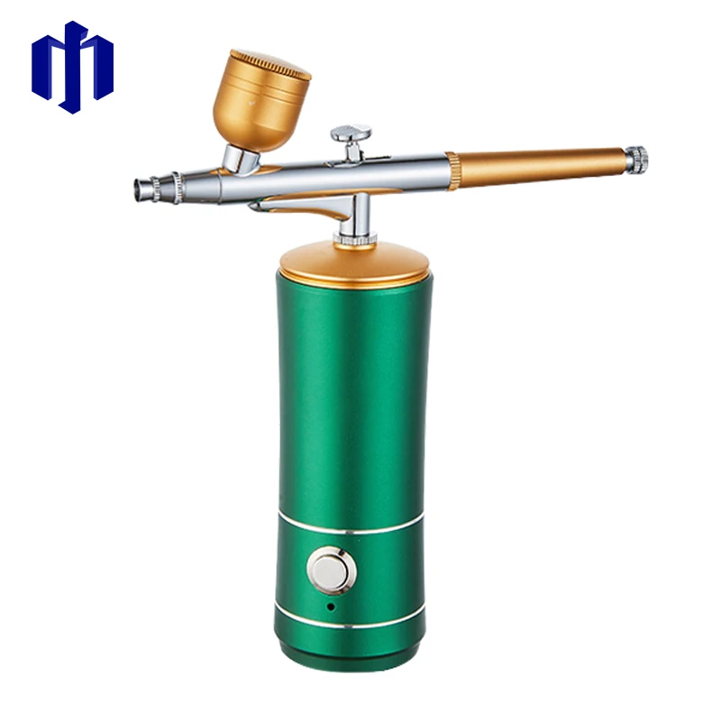 2022 Excellent performance  Air Brush Gun cordless portable Facial airbrush machine Tan sprayer  oxygen jet