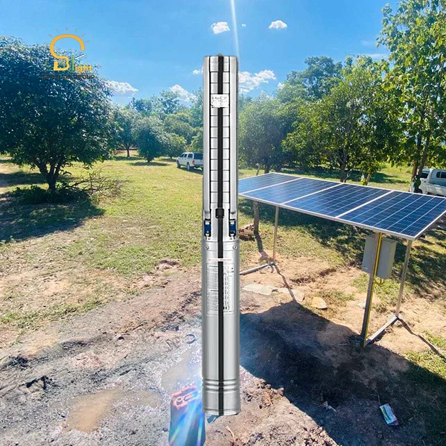 BR солнечное промышленное применение 2.2KW AC погружной насос из нержавеющей стали глубокий колодец солнечный