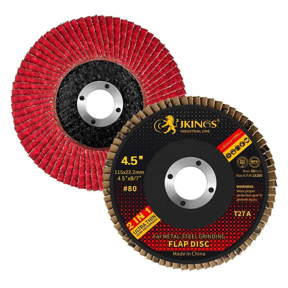 115*22.2 mm Fused Alumina Zirconia Fillet Weld Upgraded Abrasive Cloth Flap Disc Type Flat Wheel Design