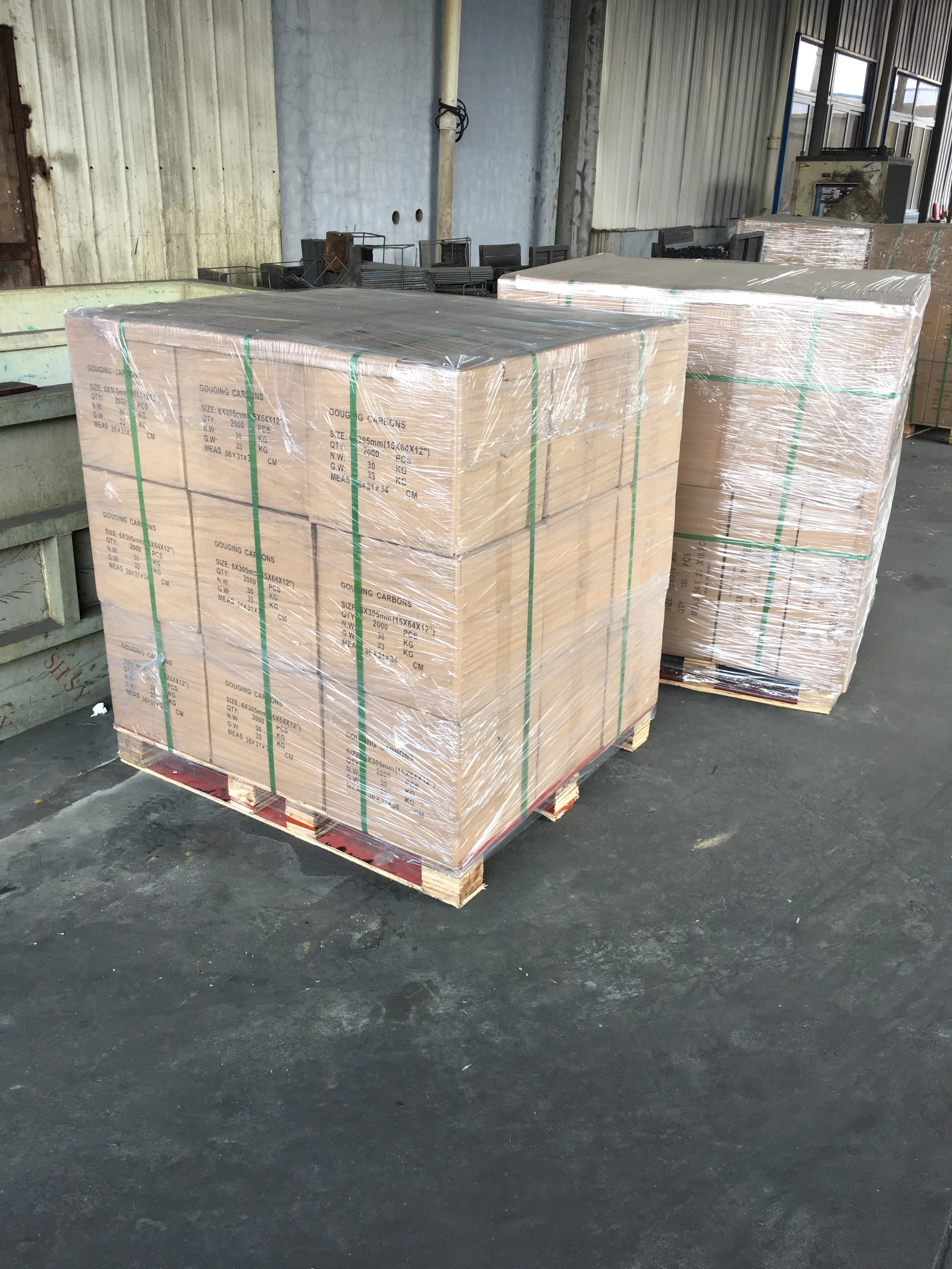 6*305 mm gouging carbon electrode for gouging torch