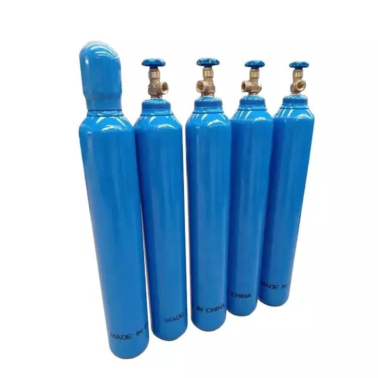 40l /50l 200bar Oxygen/Argon/Co2 Empty Cylinders Tanks High Pressure Empty Gas Cylinders For Industrial Use