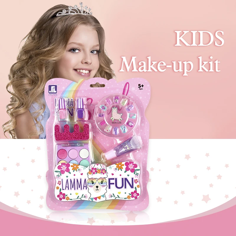 Makeup Sets For Kids Girls  Nail Polish Set Nail Patterns Eye Shadow Palette Lip Gloss Blusher Wholesale Kids Makeup Girls Toys