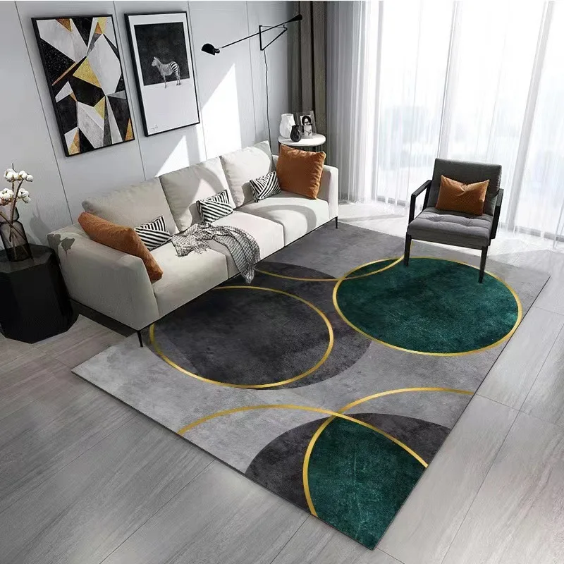 Customized Design Crystal Velvet Carpet Floor Rugs Living Room Decoration Easy Clean Waterproof Area Rugs And Carpets