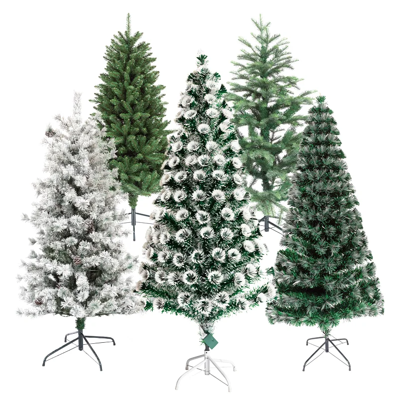 best deal Easy Assembly 5ft/150cm PE PVC mix 450 Branch Tips stable metal stand Christmas tree