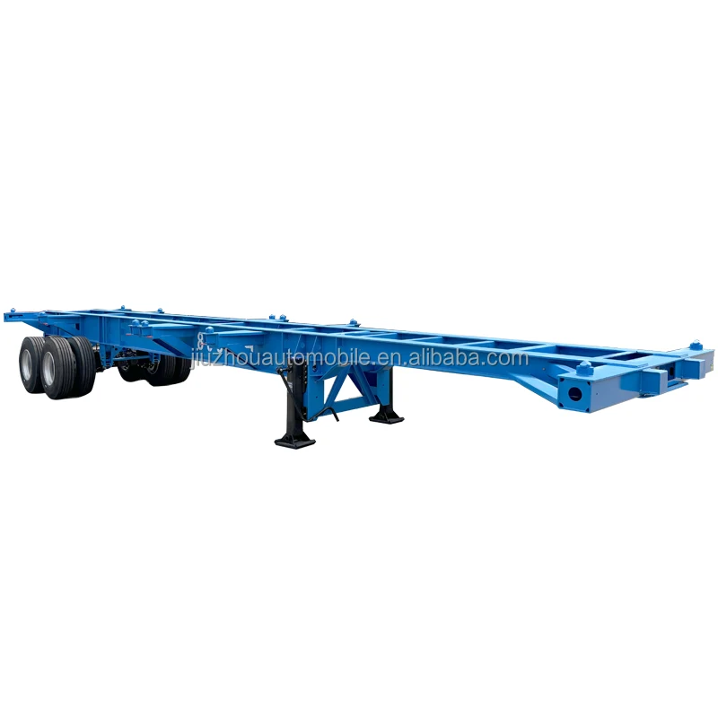 Factory Direct Supply New Lightweight DOT Compliant 20ft 40ft Steel Skeleton Semi-Trailer Truck Trailers Flexible Iron Container