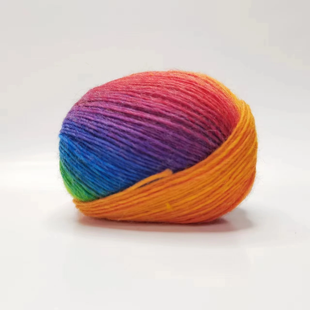 SMB 3piece*50g /pack hand knitting wool manufacturer hot selling  new colorful fancy wool rainbow hand knitting yarn