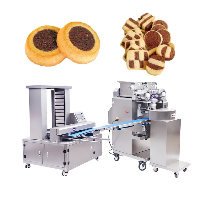 2024 automatic panda cookie mosaic biscuit double color biscuit machine cookie production line