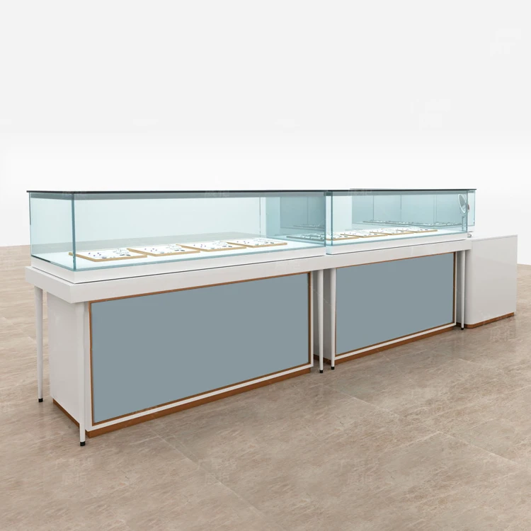 High end modern jewelry/watch display cabinet design counter glass showcase