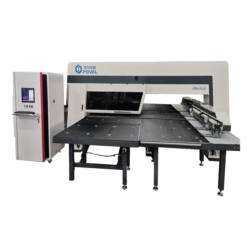 Electronic cnc hydraulic hole punch thick plates perforating turret punching machine