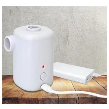 Factory new shape design high efficiency electric balloon pump 3.0  push button switch with 10pcs multiple nozzles