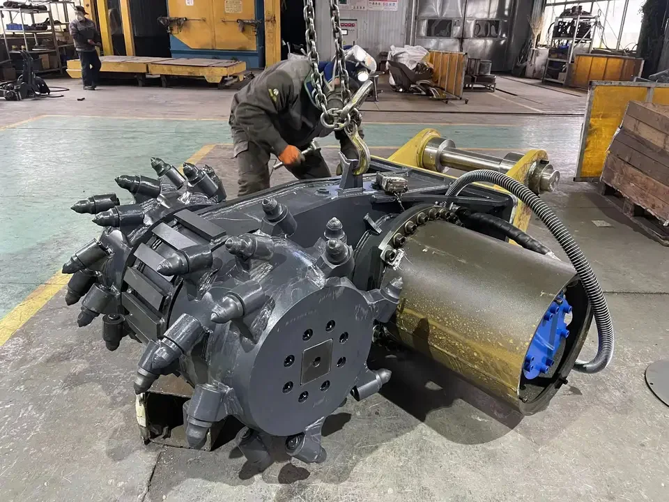Tunnel 360 degree rotary milling machine horizontal milling machine for 2 -30 tons excavator