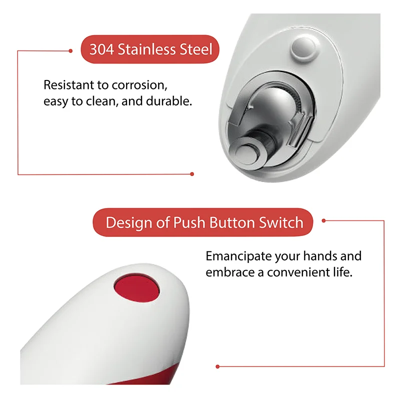 Professional One-Touch Automatic Electric Can Opener Safe Smooth Edge with Box Packing Suitable for Gift Stores