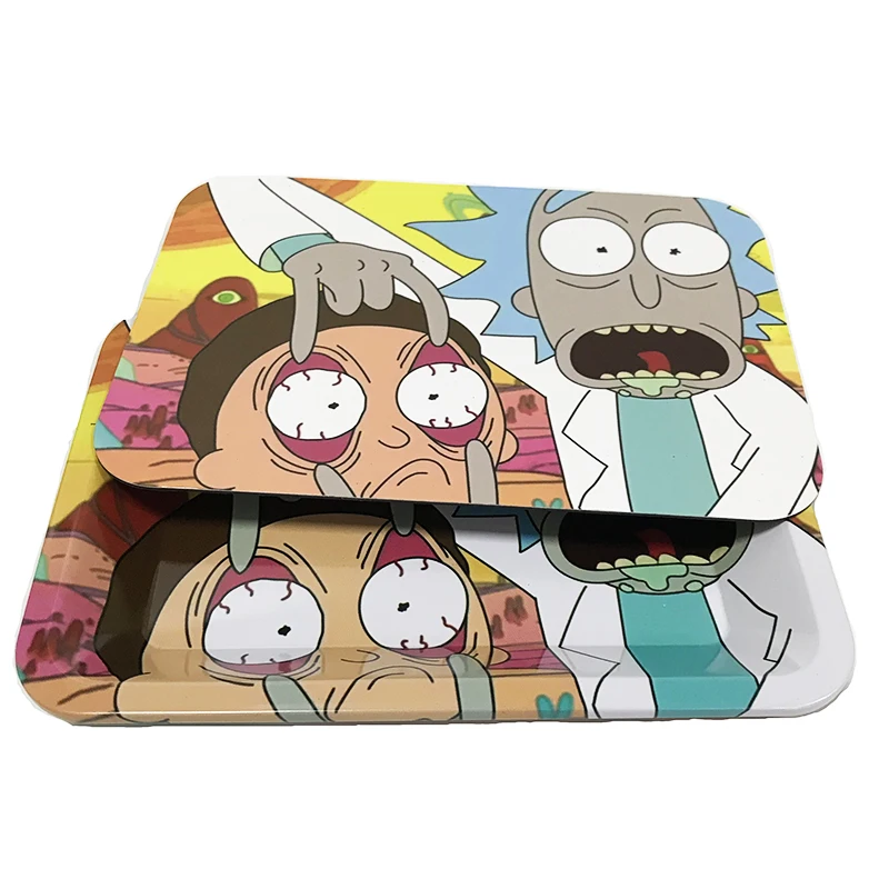 2020 New design raw/backwoods smoking accessories tray metal rolling tray with magnetic lid