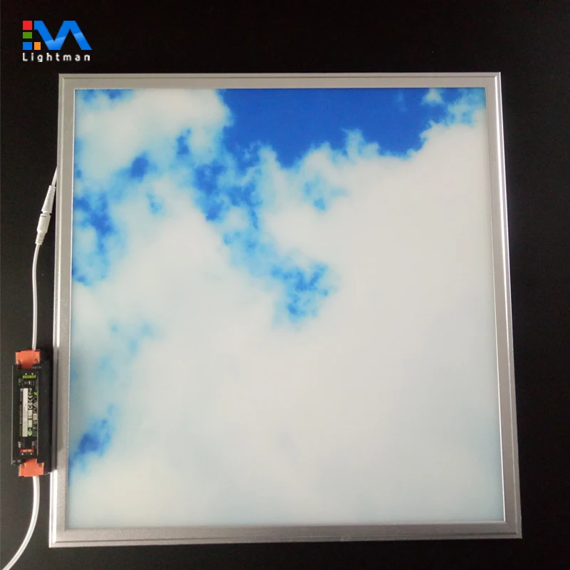 40W 595x595 Led Sky Ceiling Panel Light 60x60