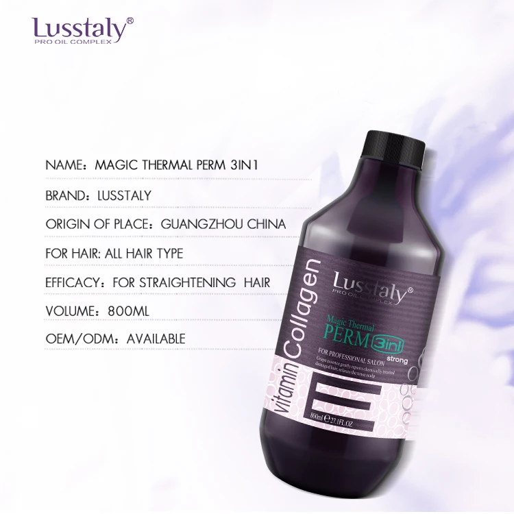 LUSSTALY Best Hair Straight Cream Permanent Salon Use Japanese Nutritional Formula Hair Perm Straightening Lotion 3 in 1