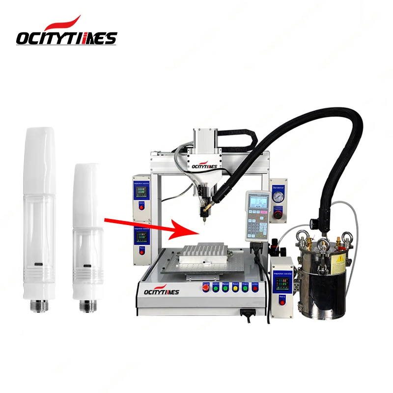 Video provided automatic oil filling machine vape cartridge vape pod filling machine