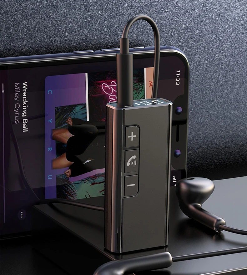 GR13 Bluetooth receiver 5.4 ear amp elastic back clip aux car Wireless audio box audio adapter Speakers For Car Tv earphone