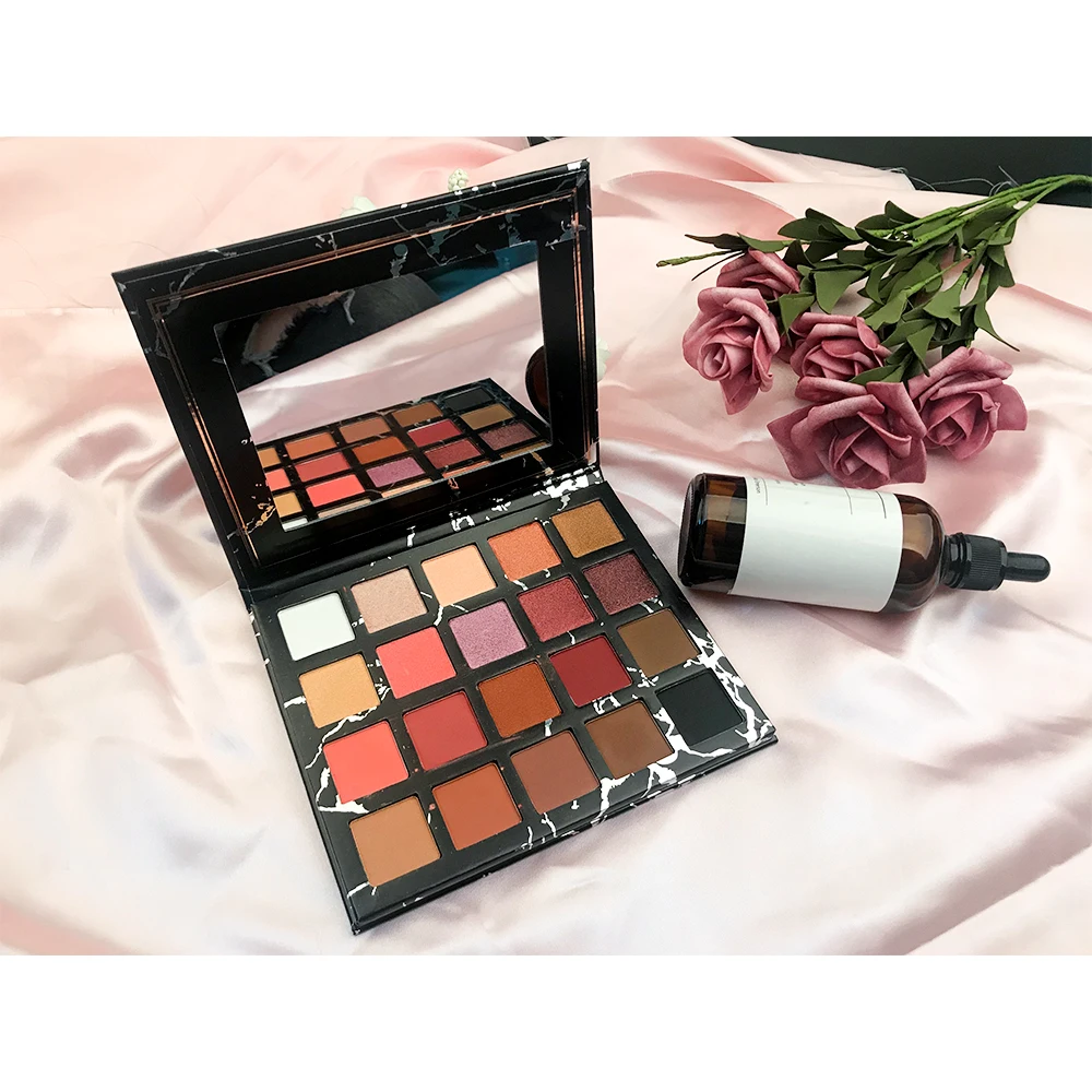 No Logo Makeup Custom Eye Use Long Lasting Waterproof Quality Pressed Matte Eyeshadow Palette