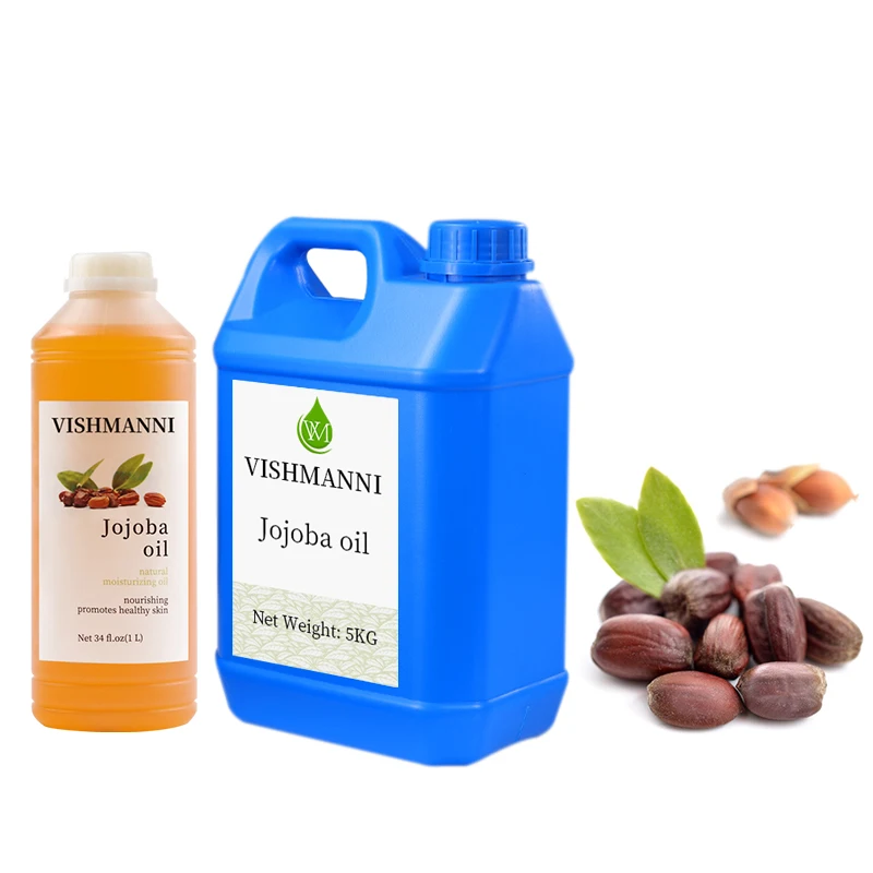 
Factory Price Natural Pure Bulk Organic Jojoba Oil Skin Beauty Care Carrier Oil 