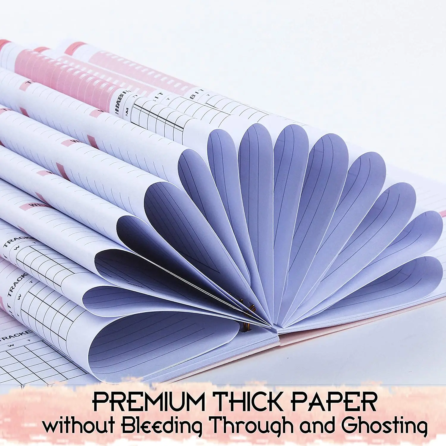 Myway A5 Undated Weekly Planner Habit Tracker Journal with Spiral Binding for School Goals and Habits Gift Notebook