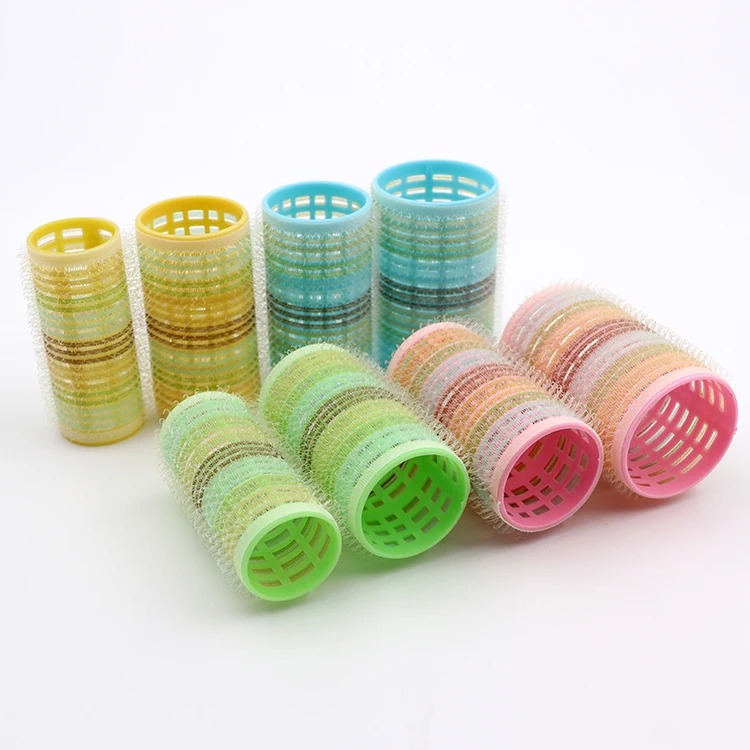 Customized Colorful Multi-sizes Durable Plastic Curler Hair Roller