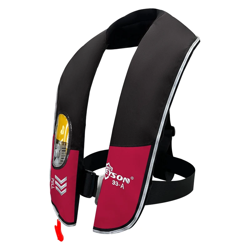 Eyson 150N Custom Logo Auto Manual Inflatable Buoyancy Aid With Pocket Fishing Life Jackets For Marine Sports
