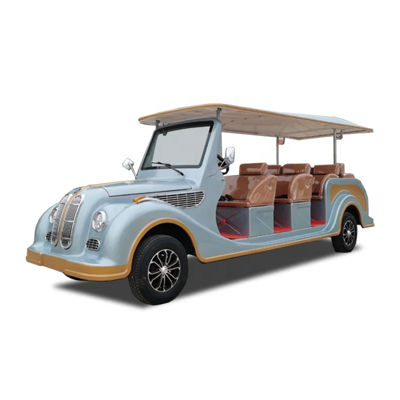 
CE Approved Electric Tourist vintage electric car with 12 seats 