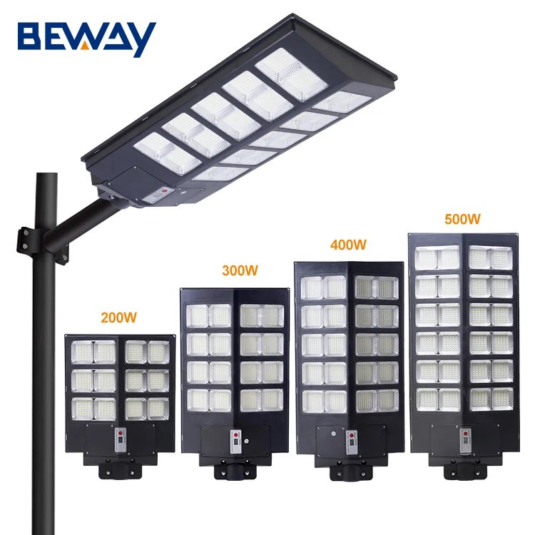 Energy System Abs Light Outdoor Park Waterproof Ip65 200w 300w 400w 500w All In One Led Solar Intelligent Street Lamp