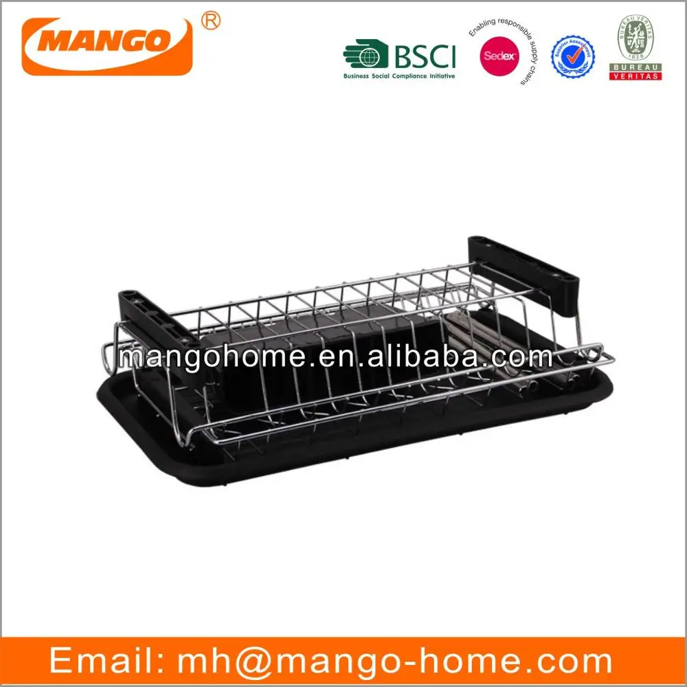 2 Tier Stainless Steel Kitchen Dish Racks Metal Wire Kitchen Wine Plate Dish  Drying Racks Table Storage Dish Rack