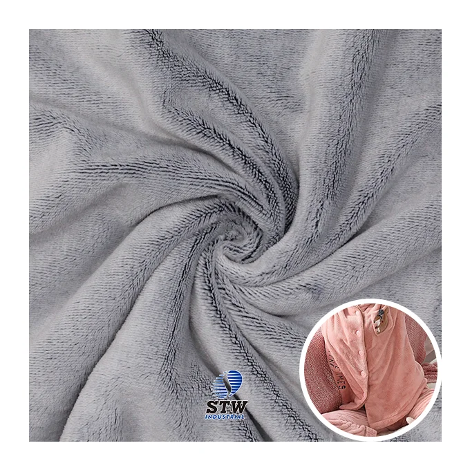 Factory Wholesale Solid 100%polyester Flannel Fleece Fabric for Blanket Flannel Fleece