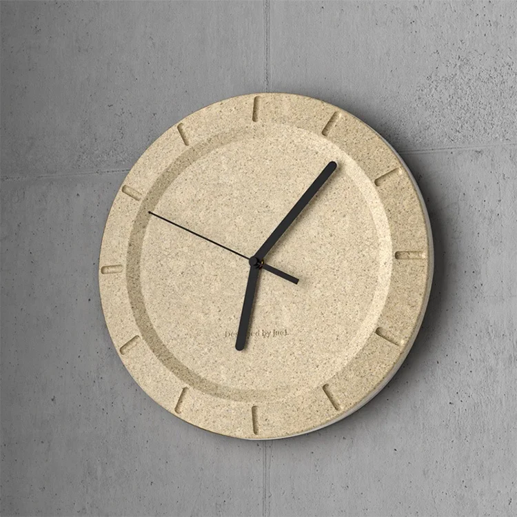 New design cement concrete material wall clock modern wall clocks for sale