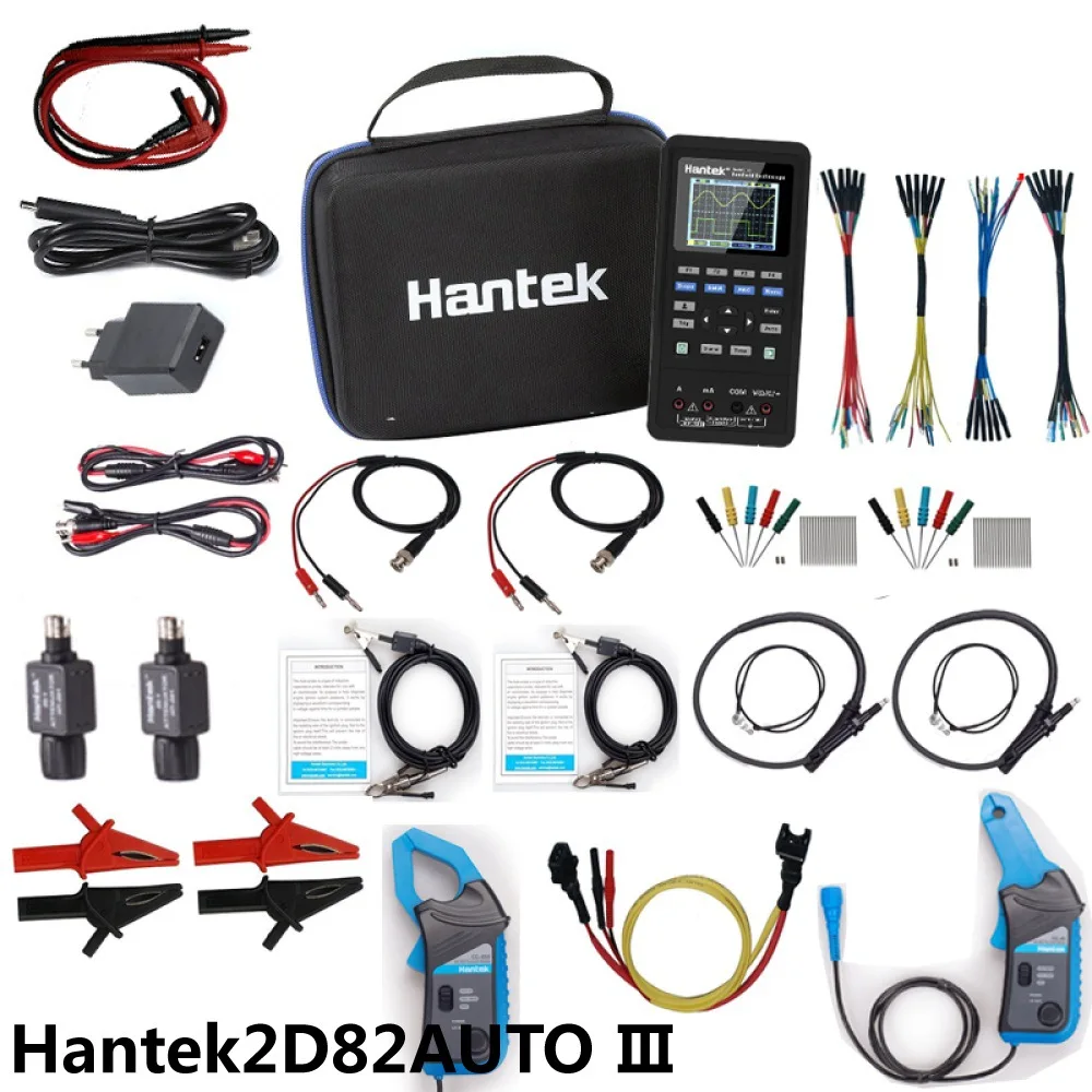 Hantek 2D82AUTO Car Oscilloscope 80mhz Dual-Channel Multi-Function Test Voltage Resistance Model Simulator Home Appliance Repair