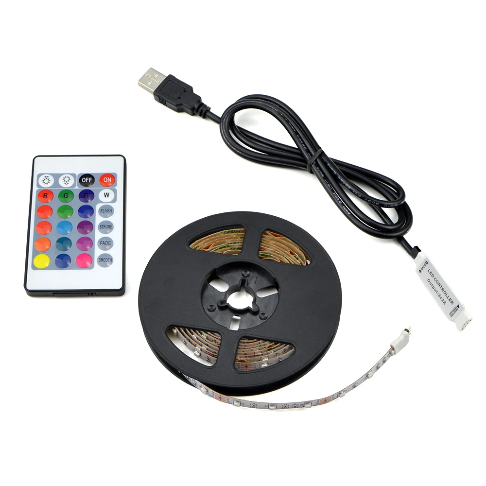 Cheap China Factory Home Decoration RGB Flexible Smd 5050 Led Chip IP20 12V 24V Led Strip Light