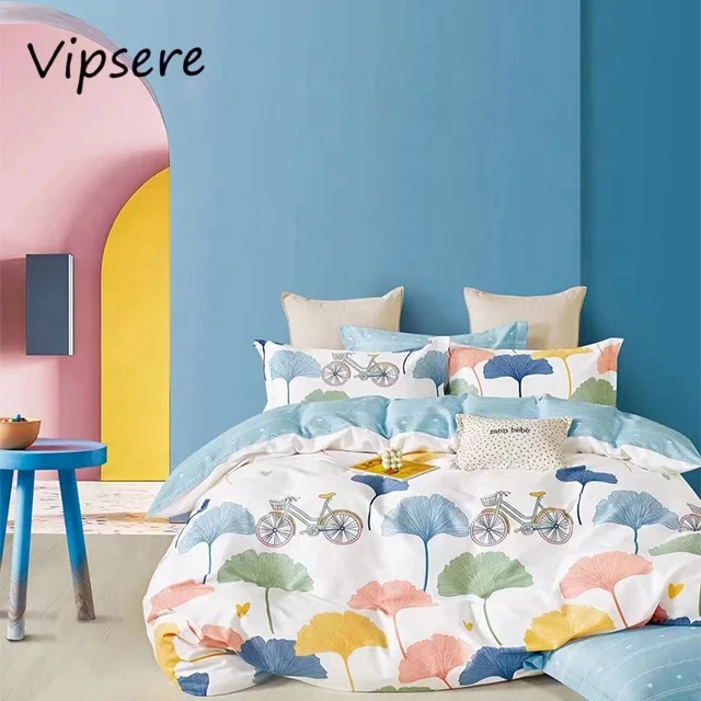 Wholesale Southeast Asian style comfortable 100% cotton reactive dyeing bedsheet fabric for hotel