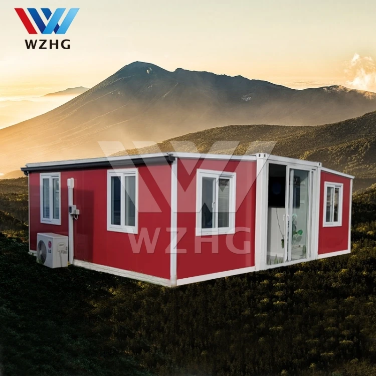 Prefab Container House Container Showroom Kit Cabin Wood Camping House
