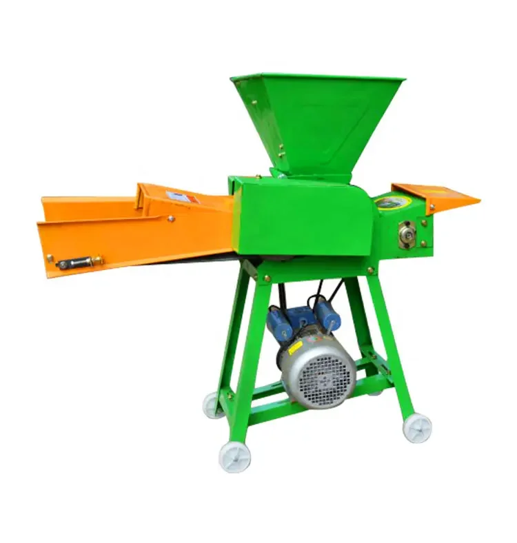 Newest Agriculture Crushing Kneading Straw Provided Poultry Farm Silage Food Large Capacity Electric Animal Feed Chaff Cutter
