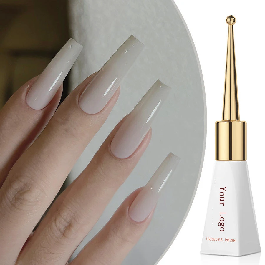 New popular monochrome nail polish adhesive 28 color new phototherapy long-lasting wash free adhesive nail polish