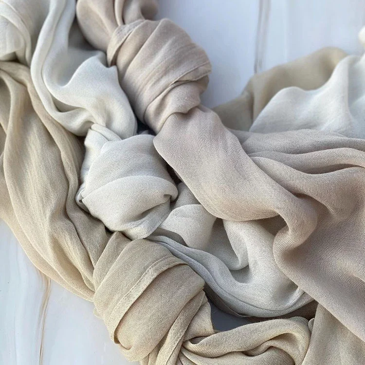 hot selling plain muslim rayon modal twill cotton woven modal hijab scarf matching undercap boned